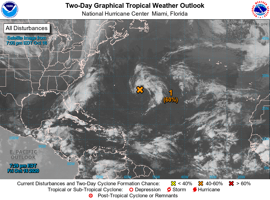 Sistema subtropical Invest 94L más cerca de ser nombrado Epsilon