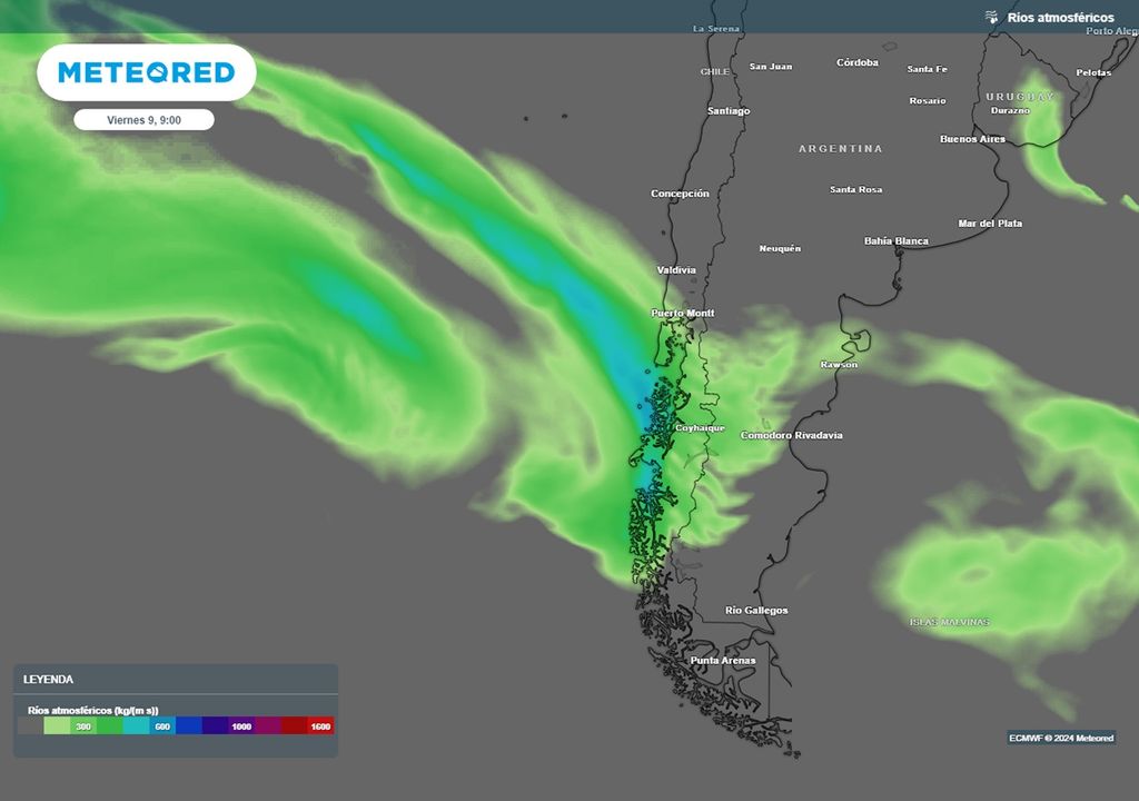 río atmosférico previsto río atmosférico previsto