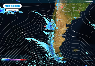 Sistemas frontales llevarán precipitaciones desde el Biobío hasta Magallanes a partir del martes