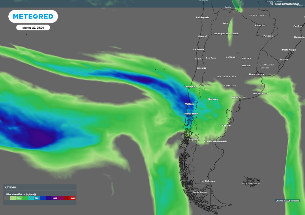 río atmosférico previsto río atmosférico previsto