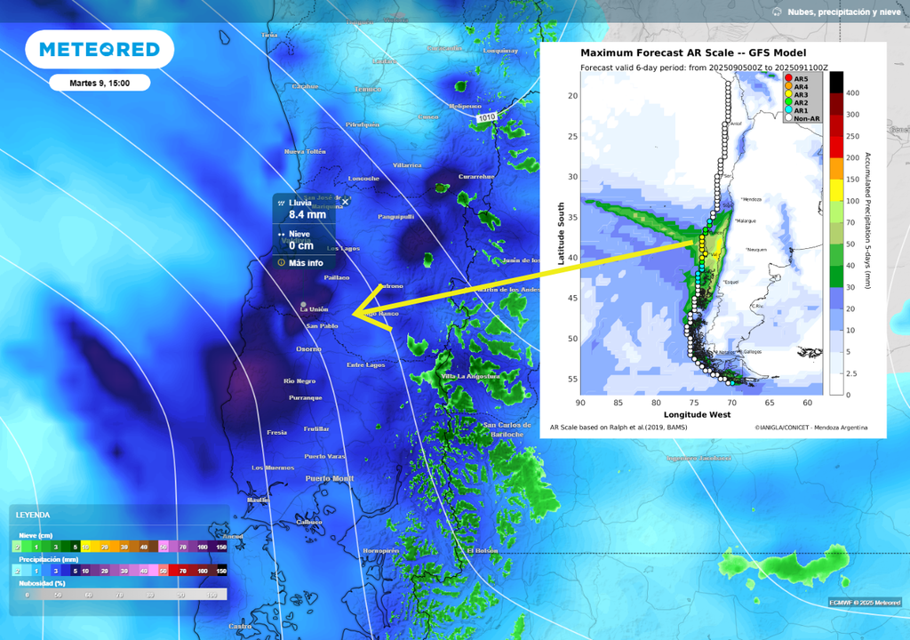 precipitaciones previstas
