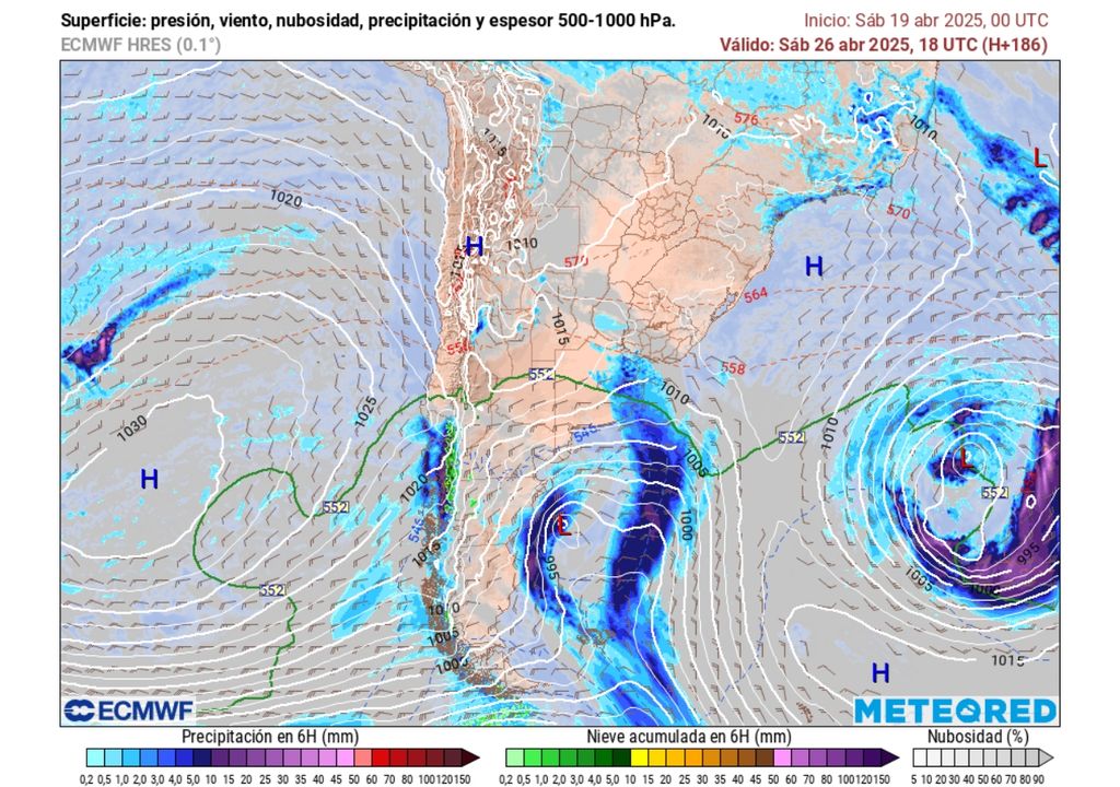 modelo de presión y precipitaciones previstas modelo de presión y precipitaciones previstas