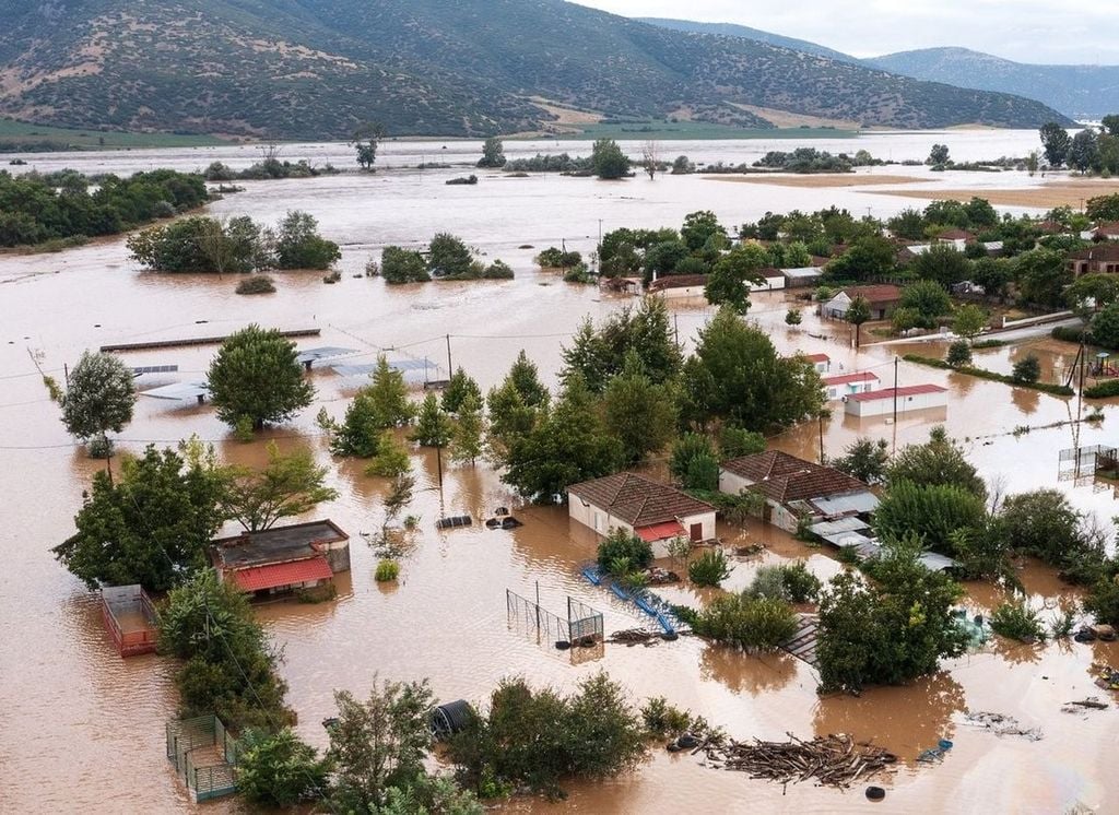 Inundación en Grecia