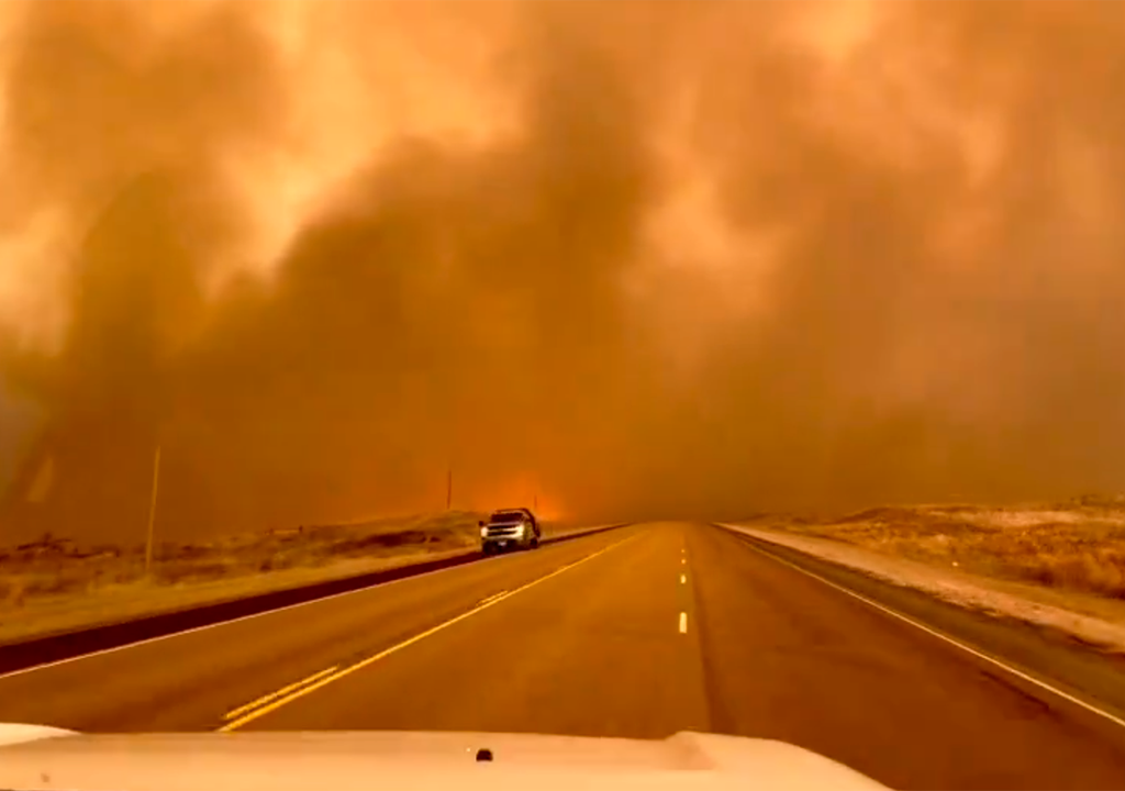Incêndio florestal, Texas, EUA