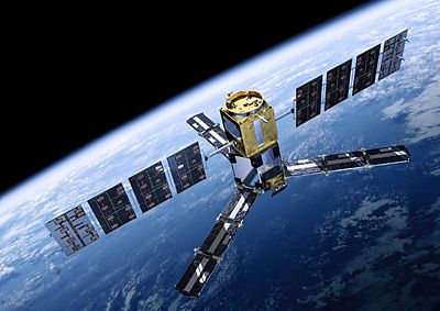SMOS desde el espacio. Fuente: ESA