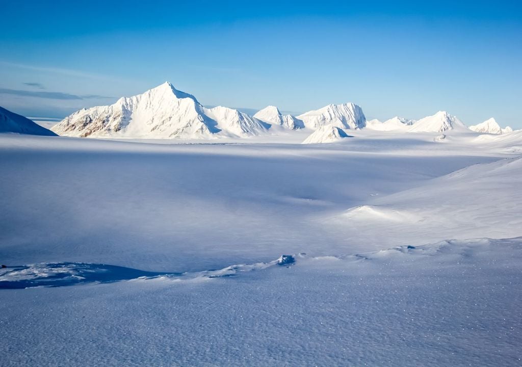 Areas of the earth covered by snow and ice are shrinking