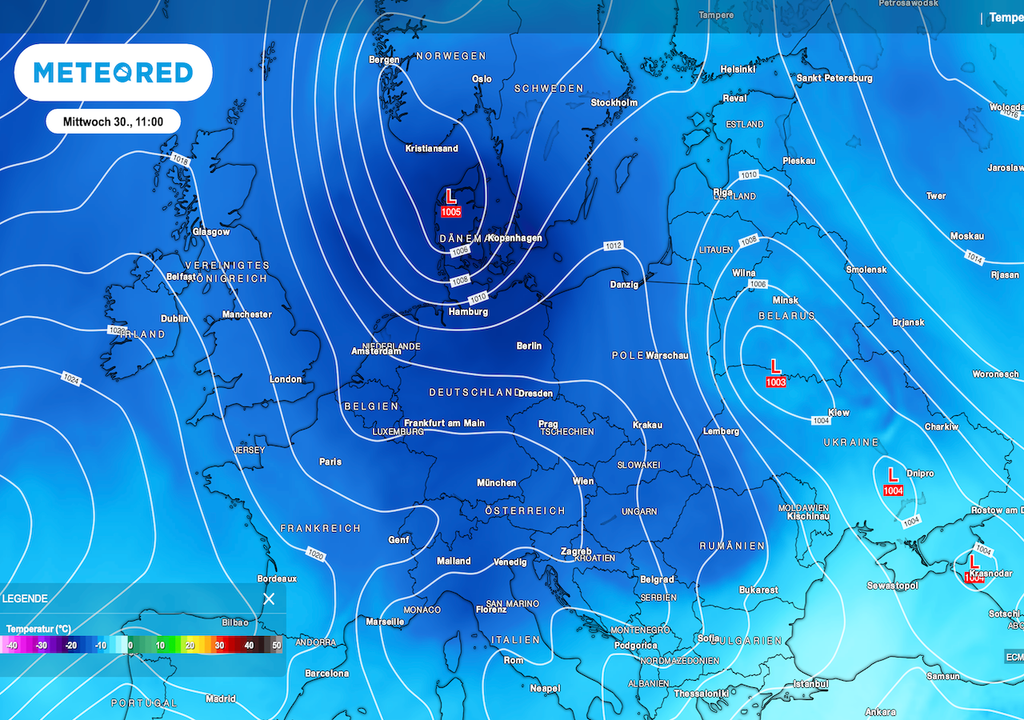 Ausgeprägte Troglagen mit eingebetteten Höhentiefs über Deutschland