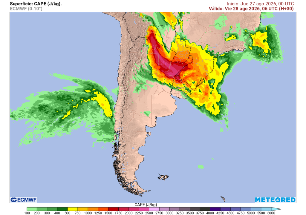 Trombas marinas y tormentas eléctricas en Chile centro-sur Las condiciones meteorológicas serán propicias para las trombas marinas y tormentas eléctricas en el centro-sur de Chile.