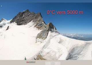 Algo muy raro: sobrecalentamiento en altitud, los 0°C alrededor de 5000 m