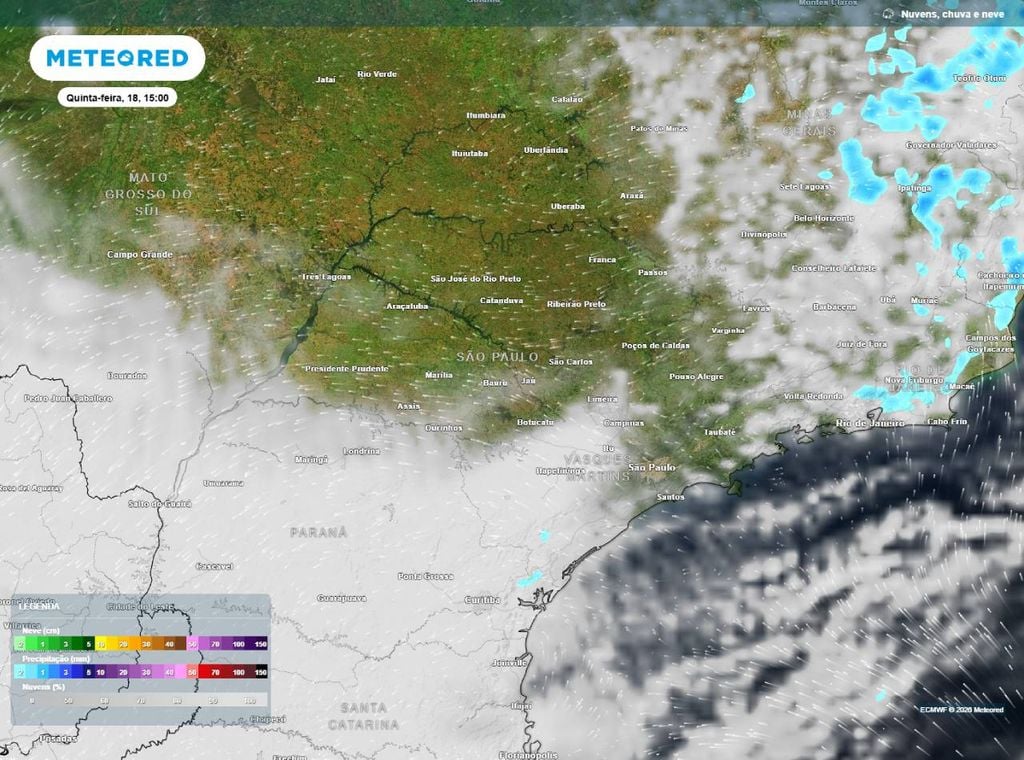 A previsão é de tempo firme, com sol aparecendo mais nos próximos dias desta semana no estado de São Paulo e na capital.