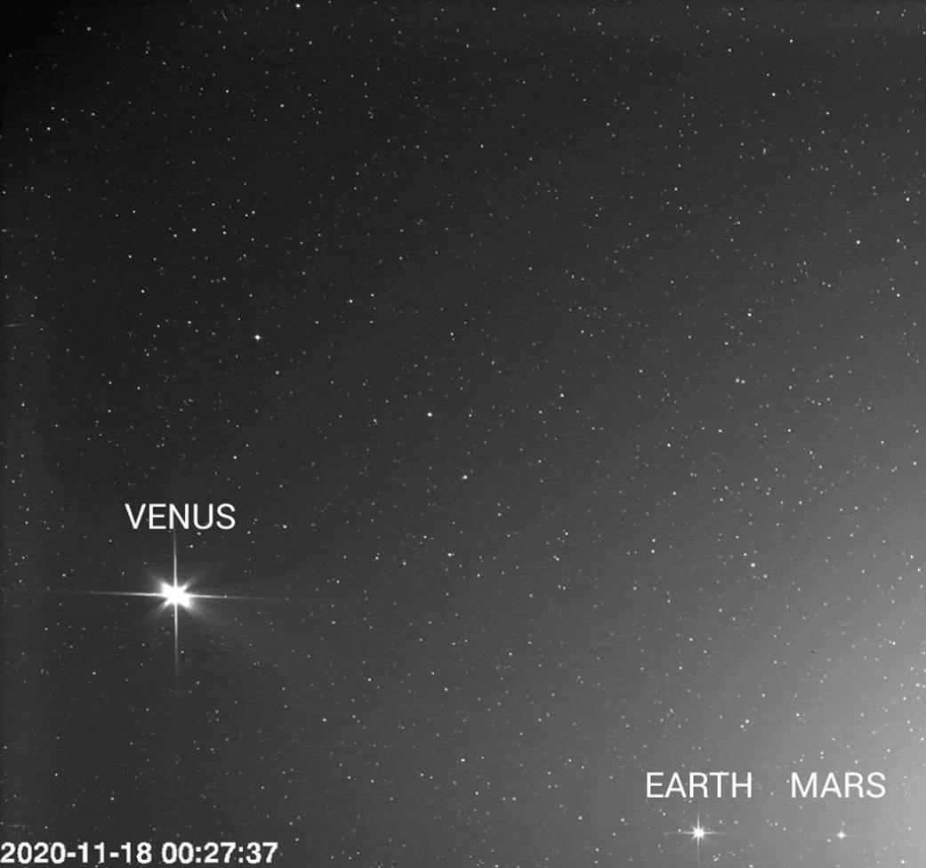 Solar Orbiter observa a Venus, la Tierra y Marte