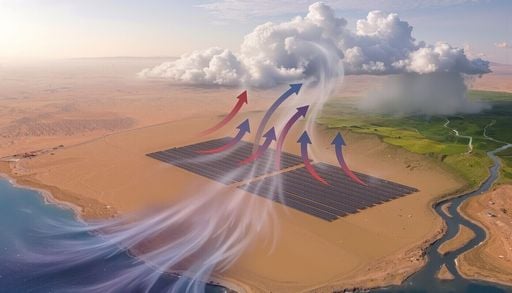 Solarenergie und Regen: Knnen wir es in Wsten durch Photovoltaik und  knstliche Dnen regnen lassen?