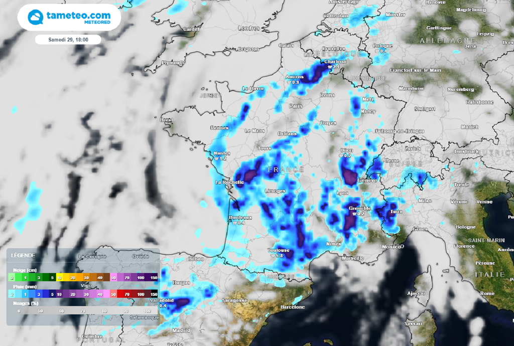 La journée de samedi s'annonce particulièrement agitée avec des risques de violents orages.