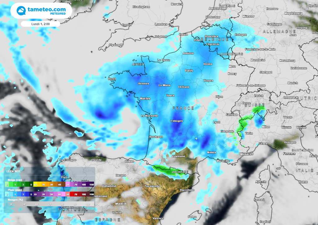 Dimanche et Lundi de Pâques, les conditions météo s'annoncent perturbées sur l'ensemble du territoire.
