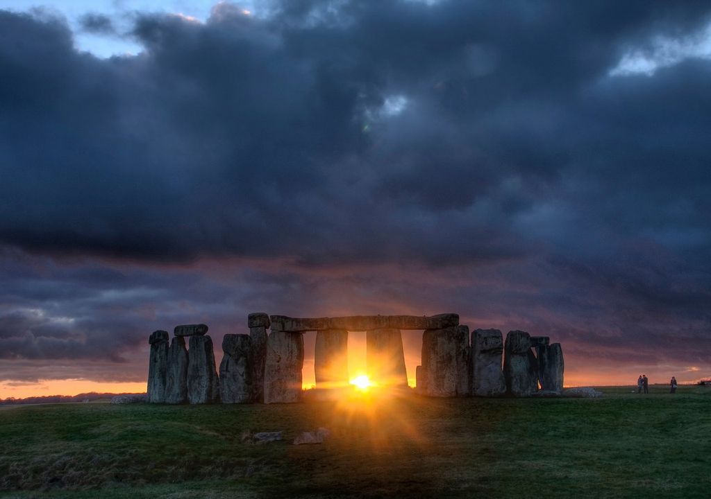 Stonehenge, no condado de Wiltshire, Inglaterra.