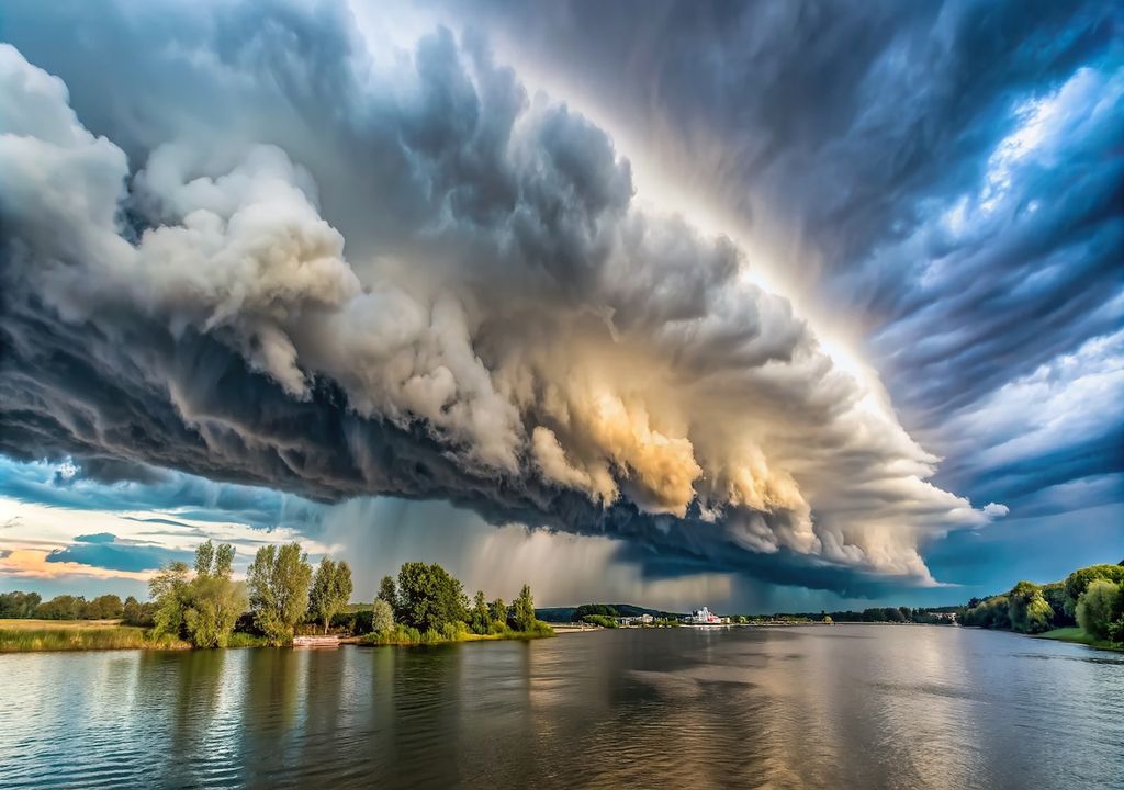 Gewitterfront, Deutschland, Unwetter, Gewitter Gewitterfront, Deutschland, Unwetter, Gewitter
