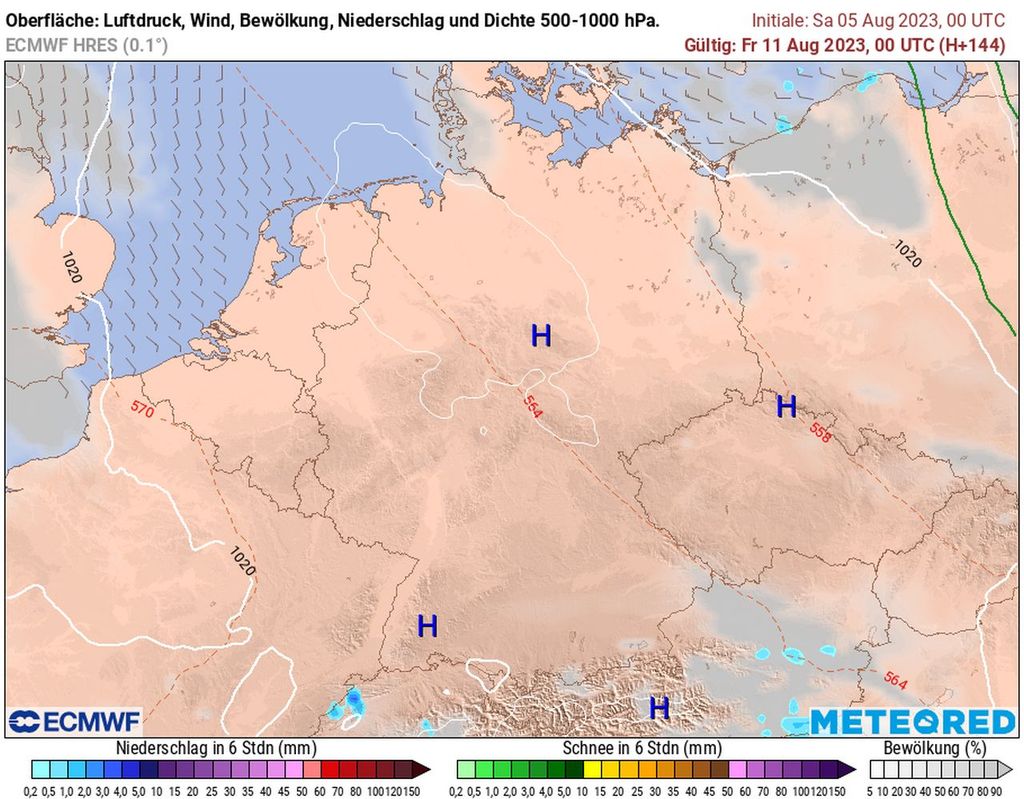 sonnenschein, sommerhoch, wetter