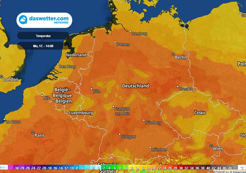 warmer Montag, Sonnenschein, hitze