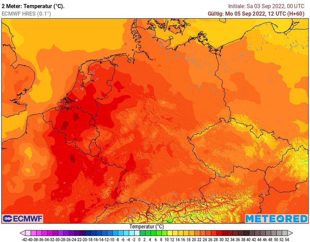 sommerwärme, montag, deutschland