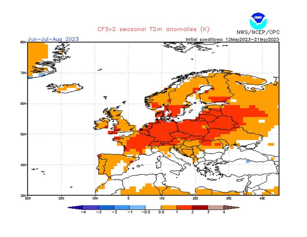 heißer sommer, noaa, cfs heißer sommer, noaa, cfs
