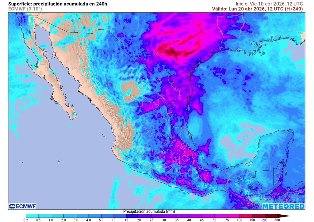 Estados del noreste, centro, oriente y parte del sureste tendrían lluvias en próximos días con eventos localmente intensos acompañados de granizo y viento.