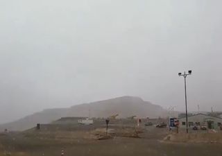 Sorprendente granizada se deja caer en la región de Antofagasta