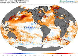 La Niña ha vuelto por quinta vez en seis años, según los científicos de la NOAA, y en el horizonte aparece El Niño