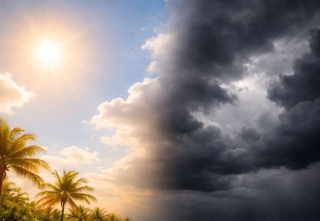 O estado de São Paulo terá calor de um lado e friozinho do outro até o início da próxima semana. (Imagem gerada por IA)
