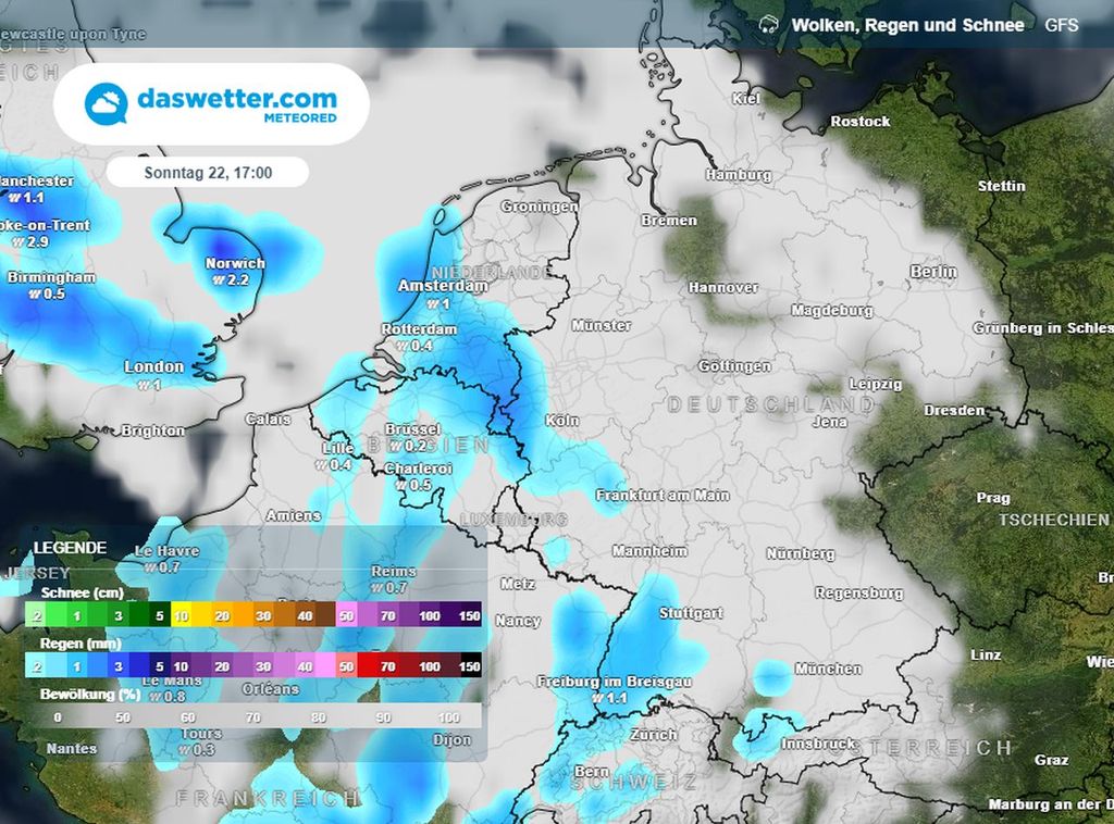 wetterumschwung, sonntag, deutschland, westen