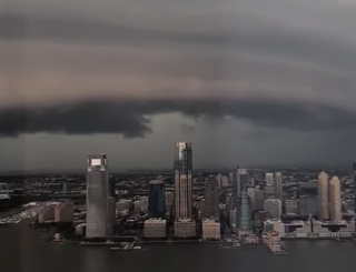 Spectacular storm causes flash floods as it hits New York City