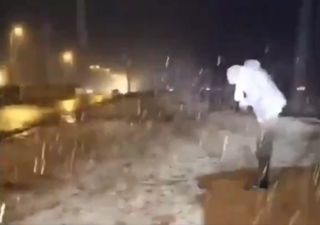 Spettacolari nevicate sul nord dell'Arabia Saudita