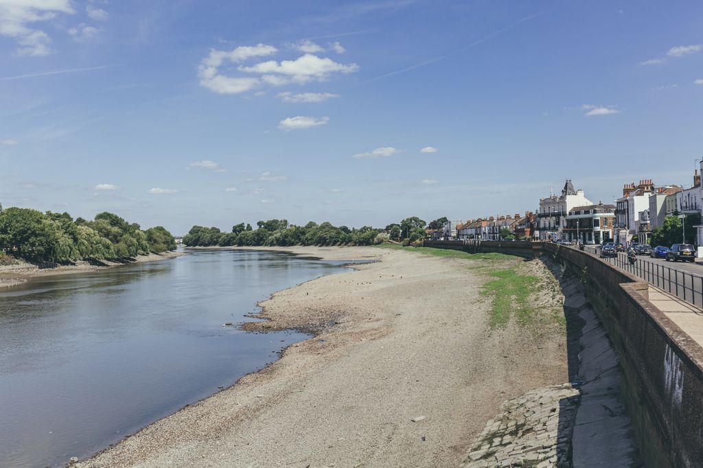 River Thames in London during the summer of 2018.