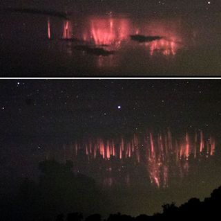 Sprites sobre el huracán Matthew