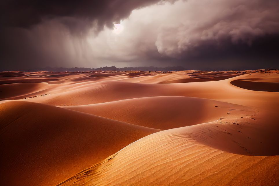 Wüste, Regen