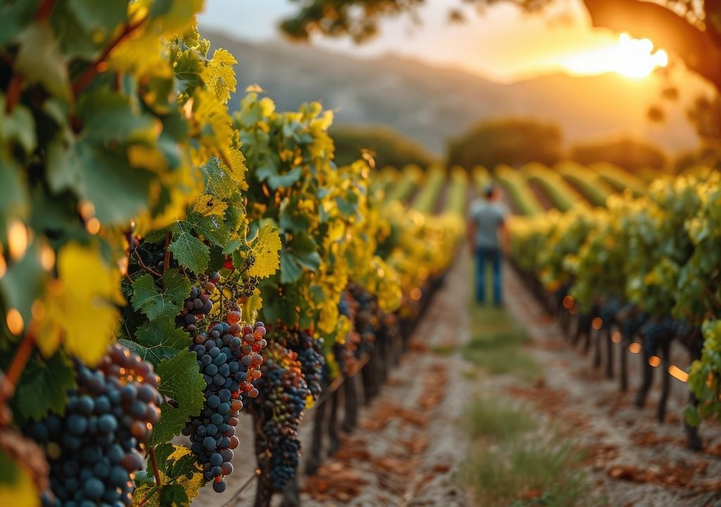 Weinberge, Deutschland, Erntezeit