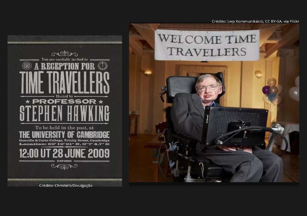 Convite para a festa dos viajantes de Stephen Hawking