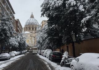 Storica nevicata a Roma, come nel 1985 e nel 2012