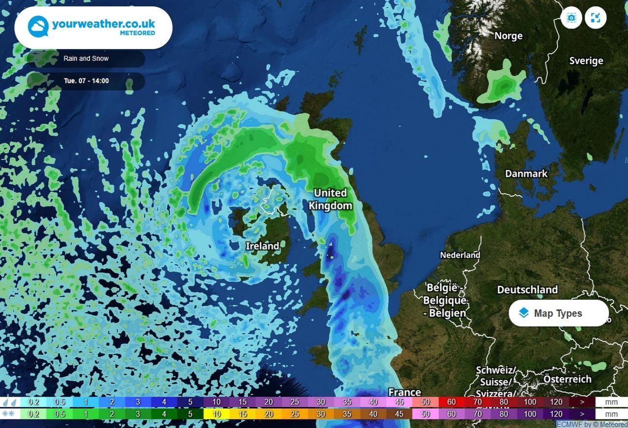 Storm Barra to bring severe gales, heavy rain, thunderstorms and snow