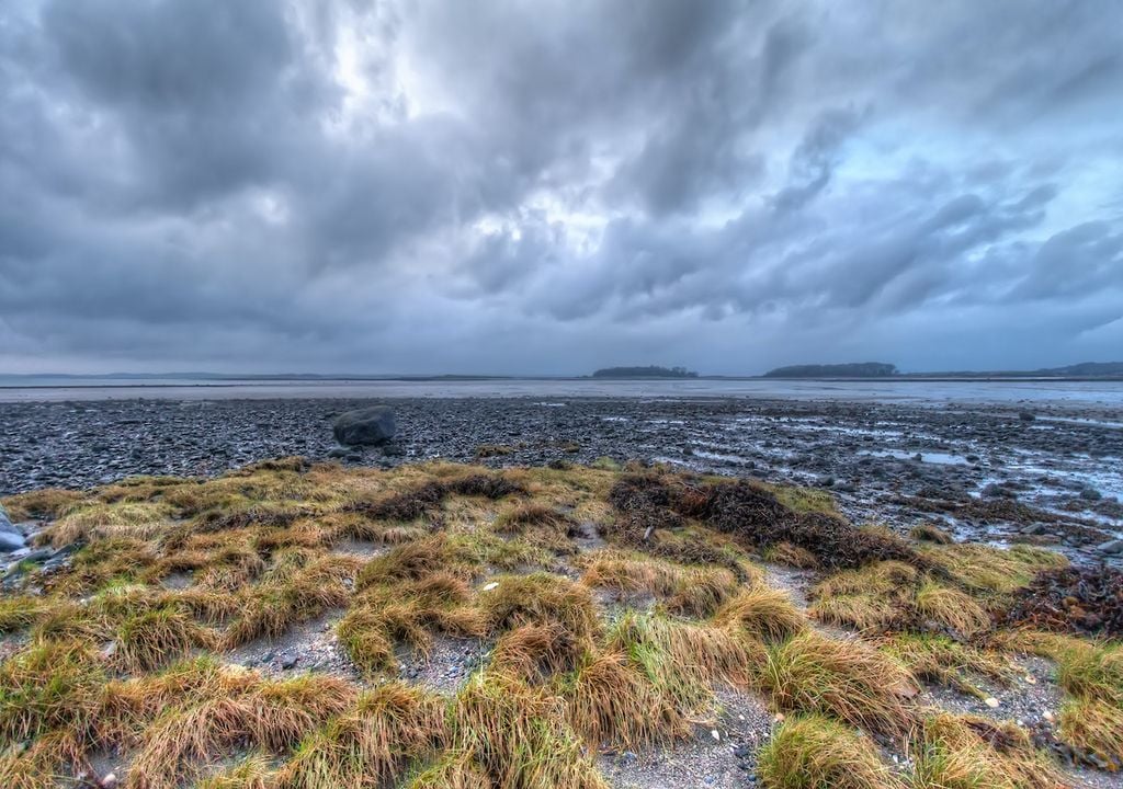 The storm is setting in strong in Northern Ireland and Scotland.