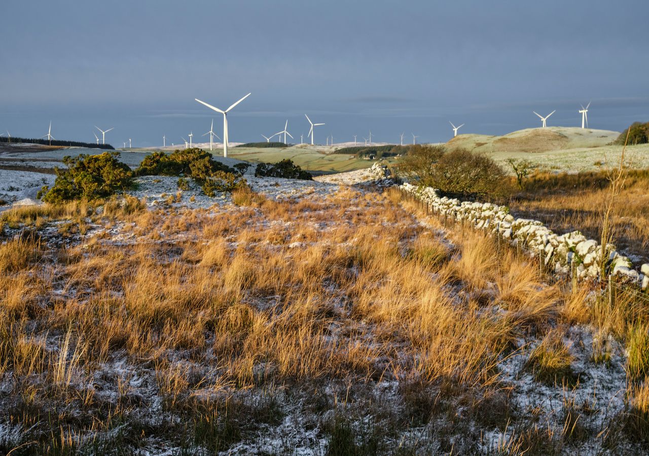 Storm Gerrit footage: high winds shred wind turbine in Scotland and ...