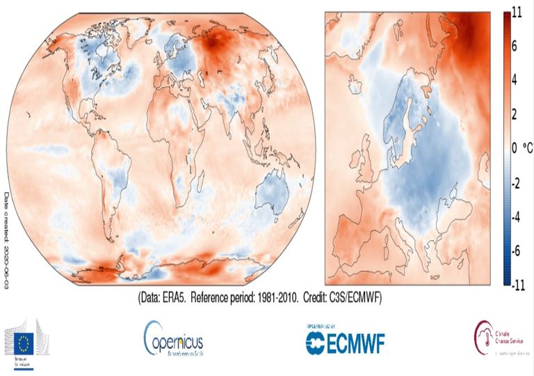 imagem modelo ECMWF Copernicus imagem modelo ECMWF Copernicus