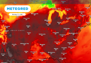 Strong Storms in the Central US While the East Endures a Record-Breaking Heat Wave Next Week