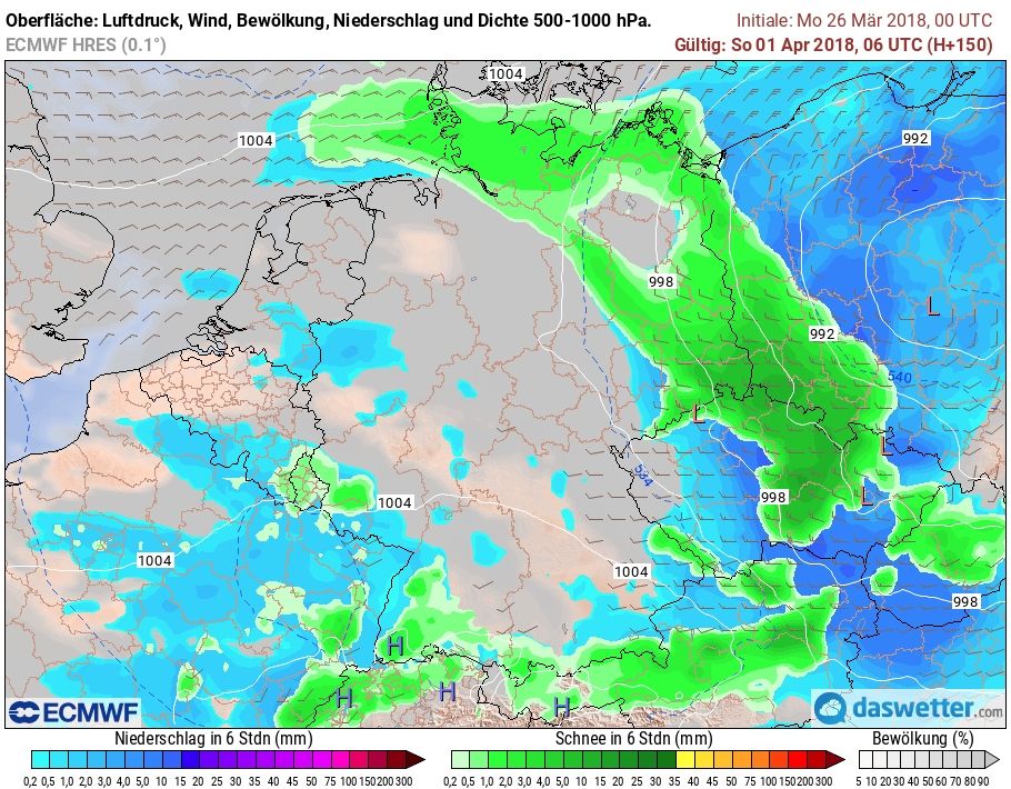 Ostern mit Schneefall Ostern mit Schneefall