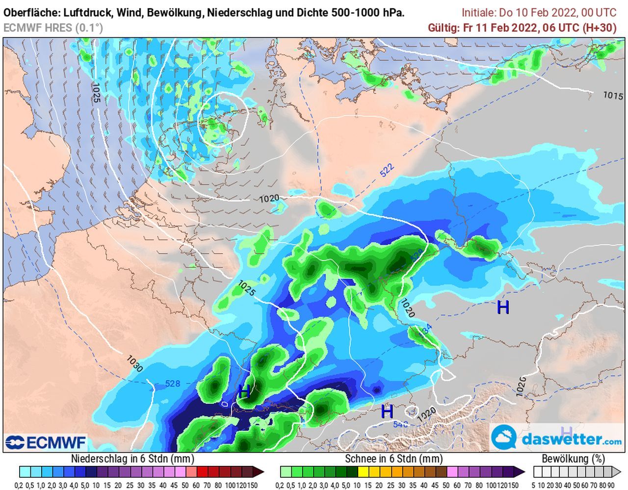 Kaltfront bringt nochmal Schnee! Nächste Woche Sturmpotenzial!