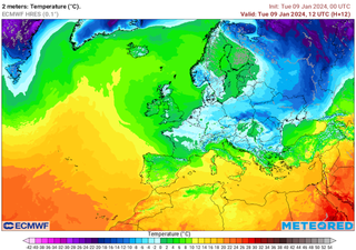 Sub-zero temperatures sweep across the European continent