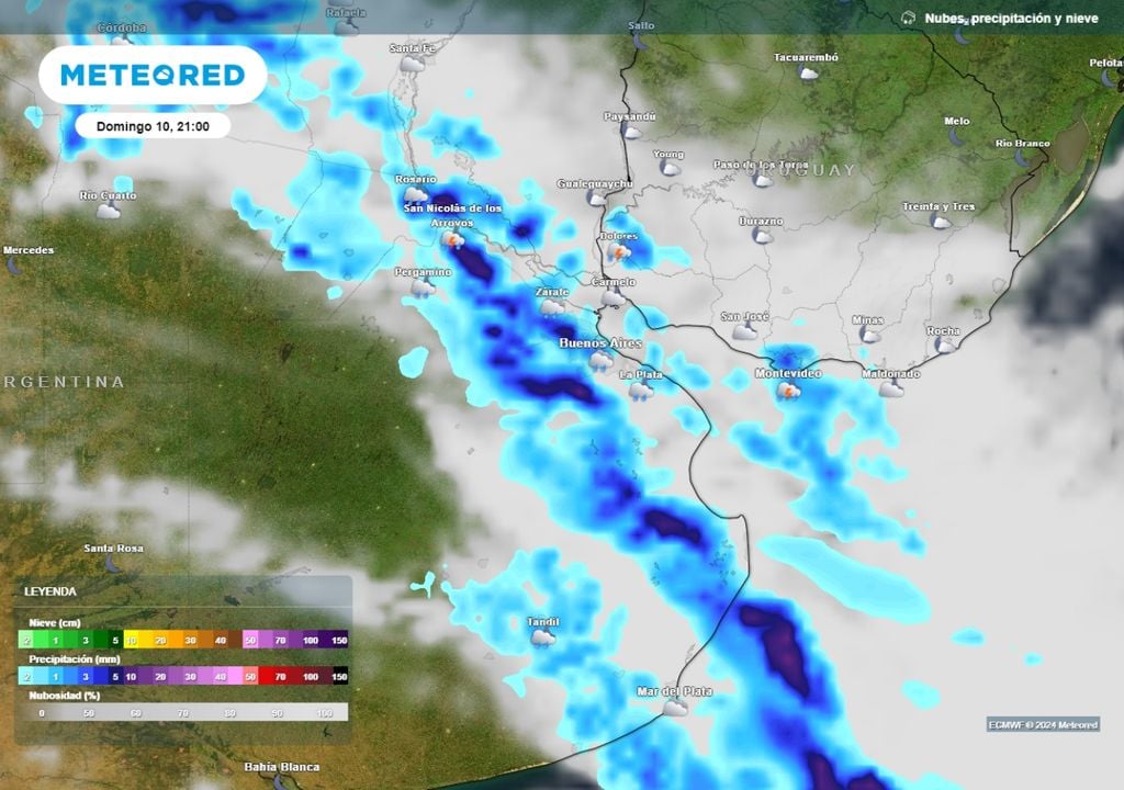 Buenos Aires Argentina tiempo clima pronóstico calor lluvias tormentas