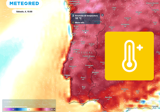 Subida das temperaturas entre s&aacute;bado, 4 e domingo, 5: eis as zonas afetadas pelo calor an&oacute;malo