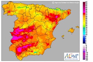 Subida de temperaturas y entrada de aire africano