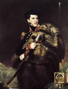 Comandante James Clark Ross, pintado por John R. Wildman en 1834.