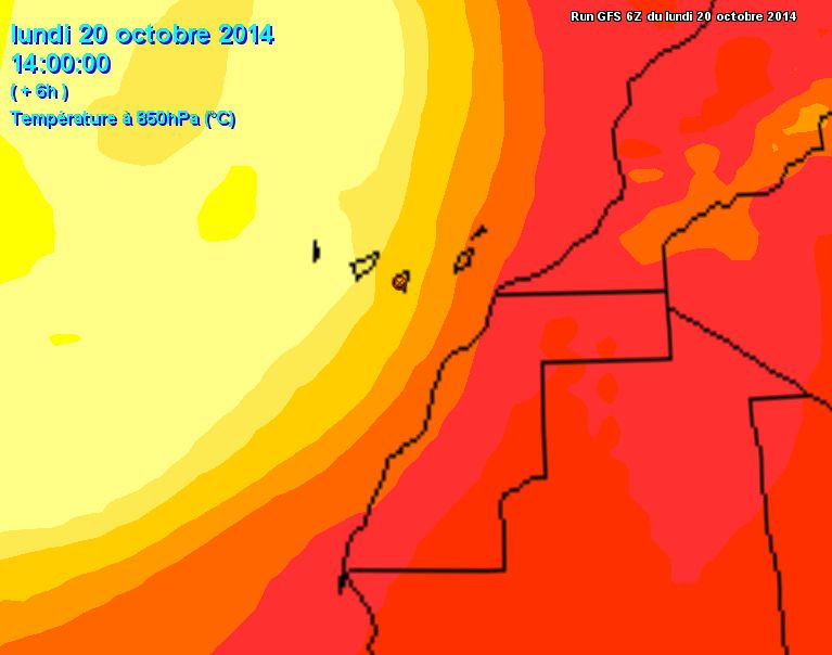 Subida Significativa De Temperaturas En Canarias Para El Miércoles 22 De Octubre De 2014